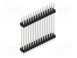 Connector: pin strips; pin header; male; PIN: 28; 2.54mm; THT; 2x14