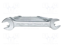 Wrench-set; spanner; tool steel; 10pcs.