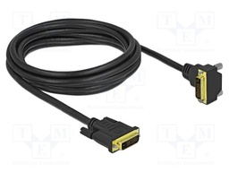 Cable; DVI-D (24+1) plug,DVI-D (24+1) plug 90° up/down; Len: 3m