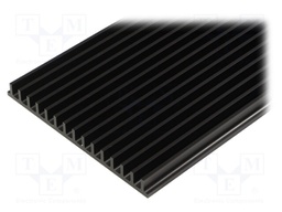 Heatsink: extruded; grilled; black; L: 1000mm; W: 159mm; H: 15mm