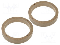 Spacer ring; MDF; 165mm; Seat,Škoda,VW; impregnated,varnished