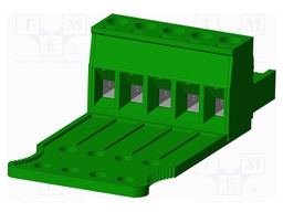 Connector: pluggable terminal block; plug; female; straight; 300V