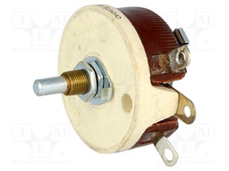 Potentiometer: shaft; single turn; 50Ω; 50W; 6.35mm; wirewound