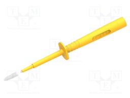 Measuring tip; 16A; yellow; Socket size: 4mm; L: 140.4mm