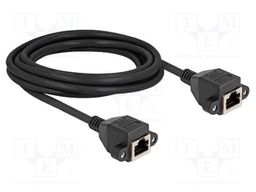 Extender Ethernet; S/FTP; RJ50 socket,both sides; 3m; PVC; black