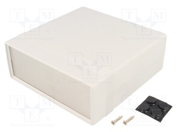 Enclosure: with panel; 1598; X: 135mm; Y: 50mm; Z: 134mm; ABS; grey