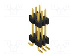 Connector: pin strips; pin header; male; PIN: 6; 1.27mm; SMT; 2x3