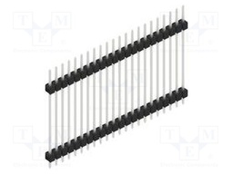 Connector: pin strips; pin header; male; PIN: 22; 2.54mm; THT; 1x22