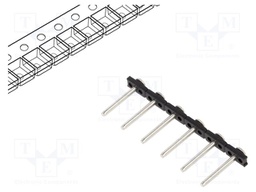 Connector: pin strips; pin header; PIN: 6; SMT; 7A; 300V; straight