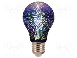 LED lamp; white warm; E27; 220÷240VAC; 20lm; 3W; 300°; 3000K; IP20