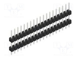 Connector: pin strips; pin header; male; PIN: 19; 2.54mm; THT; 1x19