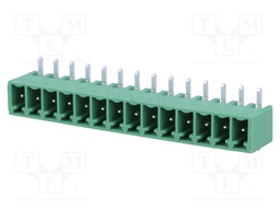 Pluggable terminal block; 3.81mm; ways: 14; angled 90°; socket