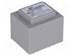Transformer: encapsulated; 2.4VA; 230VAC; 7.5V; 7.5V; 0.16A; 0.16A
