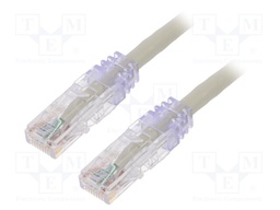 Patch cord; TX6™ PLUS,U/UTP; 6; stranded; Cu; LSZH; grey; Len: 2m