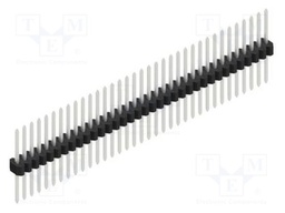 Connector: pin strips; pin header; male; PIN: 35; 1.27mm; THT; 1x35