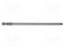 Screwdriver bit; Pozidriv®; PZ3; 1/4"; Overall len: 150mm
