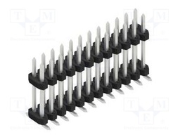 Connector: pin strips; pin header; male; PIN: 24; 2mm; SMT; 2x12