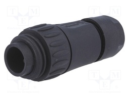 Connector: circular; plug; PIN: 7; male; w/o contacts; IP65,IP67