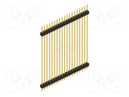 Connector: pin strips; pin header; male; PIN: 19; 2.54mm; THT; 1x19