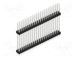 Connector: pin strips; pin header; male; PIN: 44; 2.54mm; THT; 2x22