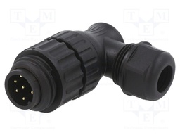 Plug; male; PIN: 7; 4.5÷7mm; soldering