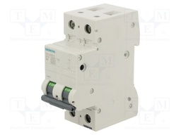 Circuit breaker; 230/400VAC; Inom: 8A; Poles: 2; DIN; Charact: B