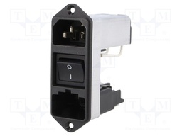 Connector: AC supply; socket; male; 2A; 250VAC; IEC 60320; -25÷85°C