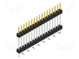 Connector: pin strips; pin header; male; PIN: 17; 2.54mm; SMT; 1x17