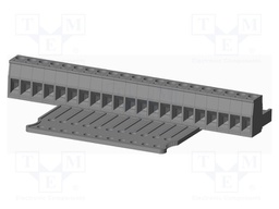Connector: pluggable terminal block; plug; female; straight; grey