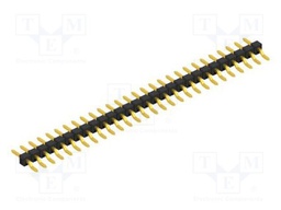 Connector: pin strips; pin header; male; PIN: 28; 2.54mm; SMT; 1x28