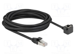 Extender Ethernet; F/UTP; Cat: 6; 5m; PVC; black; 26AWG; screw