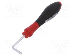 Screwdriver; Allen hex key; Size: HEX 3mm; angular