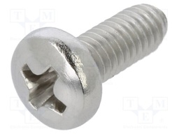 Screw; M4x10; 0.7; Head: cheese head; Phillips; A2 stainless steel