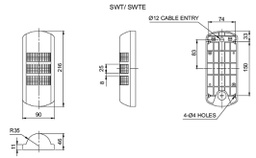 Signaller: signalling column; continuous light; Usup: 24VDC; LED