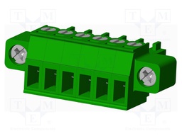 Connector: pluggable terminal block; plug; female; straight; 10A