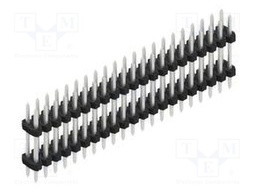 Connector: pin strips; pin header; male; PIN: 42; 2mm; THT; 2x21