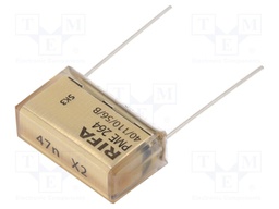 Capacitor: paper; X2; 47nF; 660VAC; Pitch: 25.4mm; ±20%; THT; 1500VDC