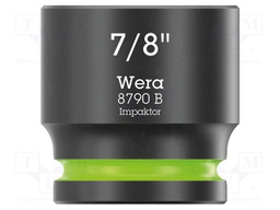 Socket; 6-angles,inch,socket spanner,impact; HEX 7/8"; 3/8"