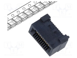 Connector: PCB to PCB; female; PIN: 20; 0.8mm; HSEC8; gold-plated