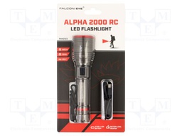 Torch: LED; 6h; L: 173mm; 450lm,2000lm; Ø: 46mm; IPX4; FALCON EYE®