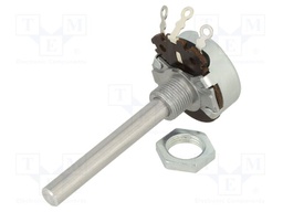 Potentiometer: shaft; single turn; 250Ω; 4W; ±10%; 6mm; wirewound