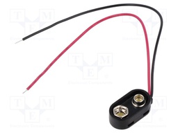 6F22 connector; 6F22,6LR61; Batt.no: 1; cables; 150mm