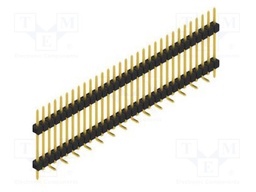Connector: pin strips; pin header; male; PIN: 31; 2.54mm; SMT; 1x31