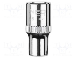 Socket; 6-angles,socket spanner; HEX 6mm; 1/4"; SUPERLOCK