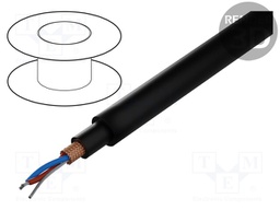 Wire: DMX; Core: stranded; 2x0,22mm2; Ø6.2mm; 110Ω; -15÷70°C