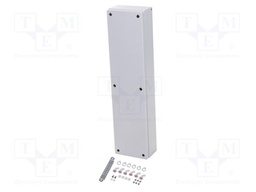 Enclosure: multipurpose; X: 200mm; Y: 800mm; Z: 120mm; KX; light grey