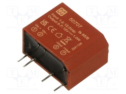 Converter: DC/DC; 1W; Uin: 10.8÷13.2VDC; Uout: 12VDC; Iout: 840mA