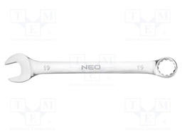 Wrench; combination spanner; 19mm; Chrom-vanadium steel; L: 230mm