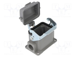 Enclosure: for HDC connectors; size D6B; with latch; with cover