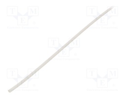 Heat shrink sleeve; glueless; 2: 1; 1.2mm; L: 1m; white; polyolefine